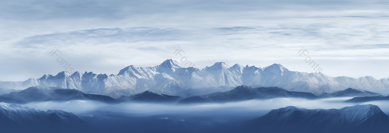 蓝色雪山云海高原风景全景图,高清,摄影图,摄影图片,图片大全,摄影图免费下载